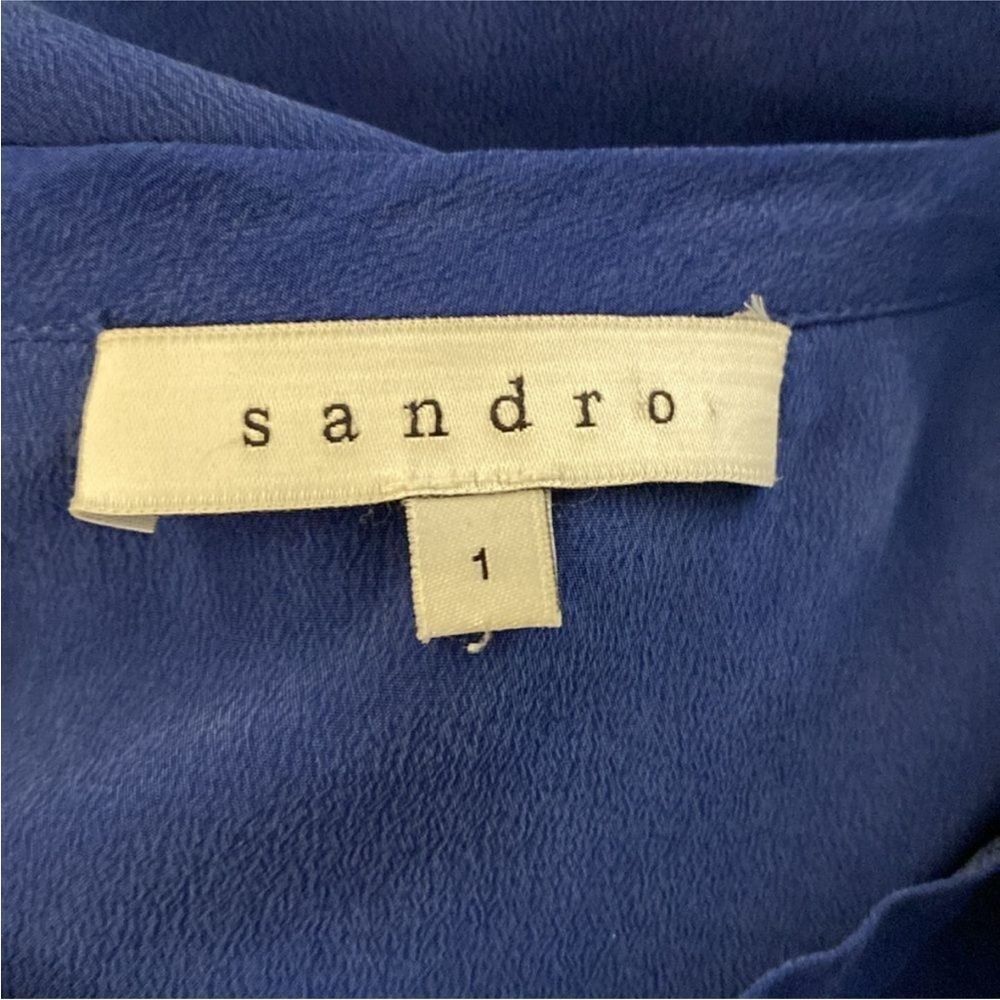 Sandro Elegant Blue Women's Top, S - Picture 6 of 7